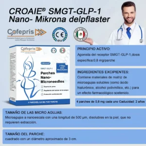 CROAIE® SMGT-GLP-1 Nano-Parche de Microagujas