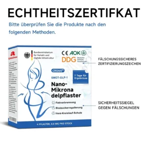 Croaie® 𝐒𝐌𝐆𝗧-𝗚𝐋𝐏-𝟭 Nano-𝗠ikronadel-𝗣flaster