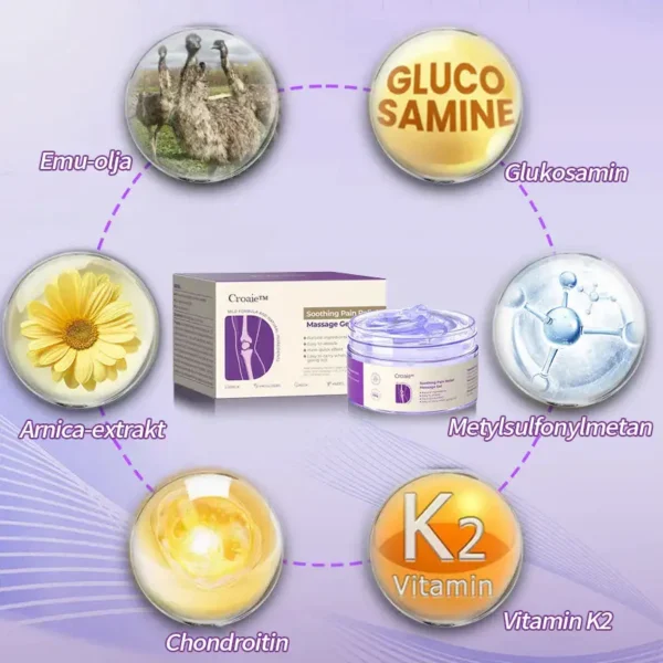 Croaie™ Gurkmeja & Emuolja Artrit Lugnande Smärtlindrande Massage Gel