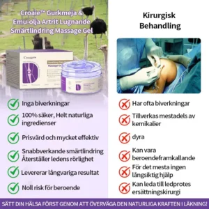 Croaie™ Gurkmeja & Emuolja Artrit Lugnande Smärtlindrande Massage Gel