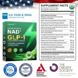 𝑪𝒓𝐨𝒂𝗶𝗲® 𝐆 𝐋 𝐏-𝟏 𝗠𝗲𝘁𝗮𝗯𝗼𝗹𝗶𝗰 Support – 𝗨𝗹𝘁𝗿𝗮 𝗖𝗼𝗻𝗰𝗲𝗻𝘁𝗿𝗮𝘁𝗲𝗱 𝗟𝗶𝗾𝘂𝗶𝗱 𝗣𝗲𝗮𝗿𝗹𝘀 𝘄𝗶𝘁𝗵 𝗡𝗔𝗗+, 𝗠𝗼𝗿𝗶𝗻𝗴𝗮 & 𝗔𝗖𝗩 – 𝗔𝗽𝗽𝗲𝘁𝗶𝘁𝗲 𝗖𝗼𝗻𝘁𝗿𝗼𝗹, 𝗪𝗲𝗶𝗴𝗵𝘁 𝗠𝗮𝗻𝗮𝗴𝗲𝗺𝗲𝗻𝘁 & 𝗖𝗮𝗿𝗱𝗶𝗼𝘃𝗮𝘀𝗰𝘂𝗹𝗮𝗿 𝗦𝘂𝗽𝗽𝗼𝗿𝘁