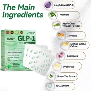 Croaie® GLP-1 Oral Weight Loss Liquid Gel🏅 - NAD+ & Moringa & ACV & Keto BHB — Obesity, Cardiovascular Disease, Diabetes, Sleep Apnea, Joint Problems and More