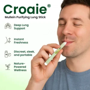 Croaie® Mullein Purifying Lung Stick✅ 𝐂𝐥𝐞𝐚𝐫𝐬 𝐦𝐮𝐜𝐮𝐬, 𝘽𝐫𝐞𝐚𝐭𝐡𝐞𝐬 𝐞𝐚𝐬𝐢𝐥𝐲