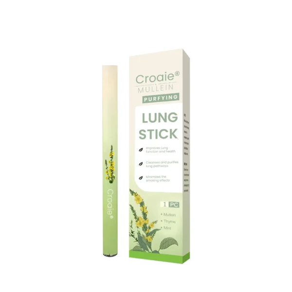 Croaie® Mullein Purifying Lung Stick✅ 𝐂𝐥𝐞𝐚𝐫𝐬 𝐦𝐮𝐜𝐮𝐬, 𝘽𝐫𝐞𝐚𝐭𝐡𝐞𝐬 𝐞𝐚𝐬𝐢𝐥𝐲