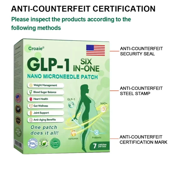 【Last Day Promotion 60% OFF👨‍⚕️】Croaie® SIX IN-ONE NIDDK-Tirzepatide Health NANO MICRONEEDLE PATCH 👨‍⚕️（Zero Pain, 24/7 Release | Lose 20lbs FAST | 90% Sugar Drop | ） 🌝