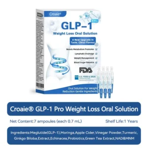 Croaie® GLP-1 Pro Weight Loss Oral Solution✅Recommended doctors for obesity in the USA👩‍⚕️Suitable for obesity, cardiovascular diseases, diabetes, sleep apnea, high cholesterol and blood lipids, joint problems, and various other conditions👍👍