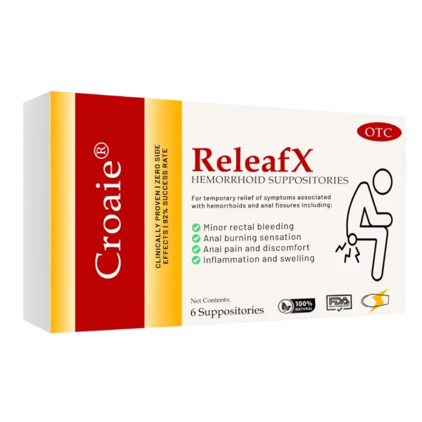 Croaie® ReleafX Hemorrhoid Suppositories