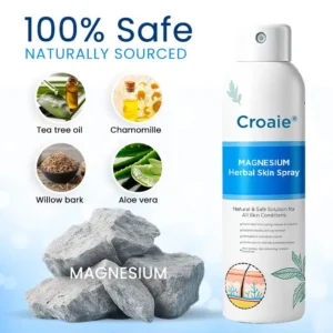 🌿FDA-APPROVED✅Croaie® Magnesium Herbal Skin Spray - Removes Skin Blemishes, Repairs Damaged Skin, Brightens & Anti-Aging Care