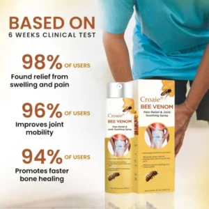 🔥FDA Approved⭐ WHO Approved🌍 Croaie® Bee Venom Pain-Relief Joint Soothing Spray - No allergies🌸 quick and effective⚡️ The first 200 customers will receive double the order🎁!