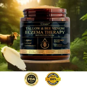 🔥FDA Approved⭐ WHO Approved🌍 Croaie® Tallow & Bee venom Eczema Theraphy