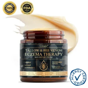 🔥FDA Approved⭐ WHO Approved🌍 Croaie® Tallow & Bee venom Eczema Theraphy