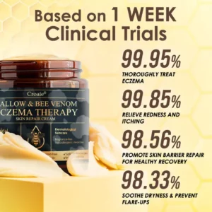 🔥FDA Approved⭐ WHO Approved🌍 Croaie® Tallow & Bee venom Eczema Theraphy