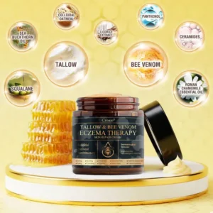 🔥FDA Approved⭐ WHO Approved🌍 Croaie® Tallow & Bee venom Eczema Theraphy
