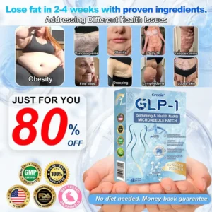 FDA Official Store |🎁 Croaie® GLP-1 Nano-Microneedle Patch with Collagen & Matrixyl 3000丨Obesity, Cardiovascular Disease, Diabetes, Sleep Apnea, Joint Problems and More