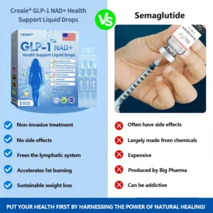 【Free Shipping🥇】Croaie® 𝐆𝐋𝐏-𝟏 𝐏𝐑𝐎+ 𝟔-𝐢𝐧-𝟏 𝐇𝐞𝐚𝐥𝐭𝐡 𝐒𝐮𝐩𝐩𝐨𝐫𝐭 𝐋𝐢𝐪𝐮𝐢𝐝 𝐃𝐫𝐨𝐩𝐬 💪Use once every two days | Lose 20 pounds quickly | Reduce sugar by 90%)