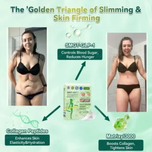 Official Store | ✨Croaie® SMGT-GLP-1 Nano Microneedle Patch with Collagen Peptides &Matrixyl 3000|Clinically Backed Slimming, Firming & Glucose Control|7-Day Results|Needle-Free Application 💡