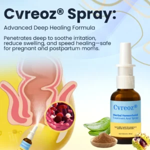 Cvreoz® Herbal Hemorrhoid Treatment Anal Spray + Wipes
