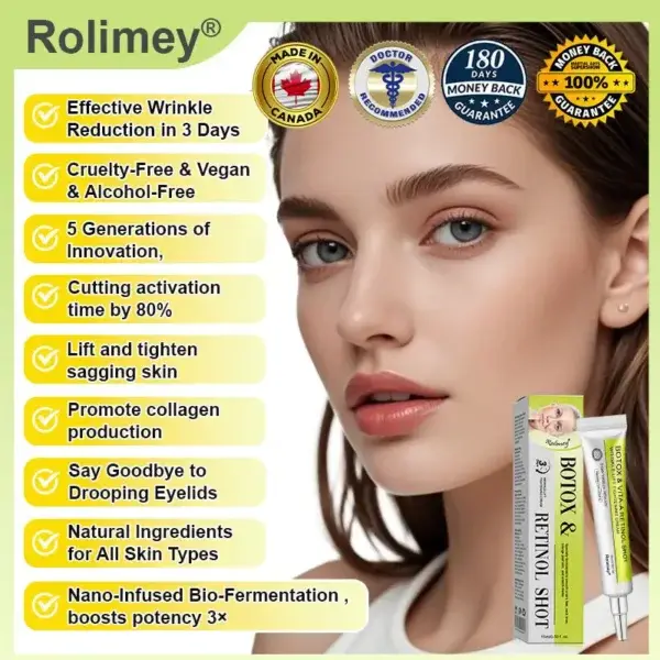 ⏰ Last Day! 70% OFF 💫 Rolimey® Botox & Vita-A Retinol Wrinkle-Lift Cream – Made & Shipped from CA 🔥